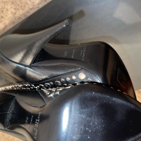 Saint Laurent heavy metal over the knee thigh high boots - Picture 4 of 9